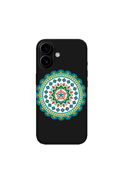 Other Apple Iphone 16 plus Mandala D11 Black Colored Silicone TPU Θήκη