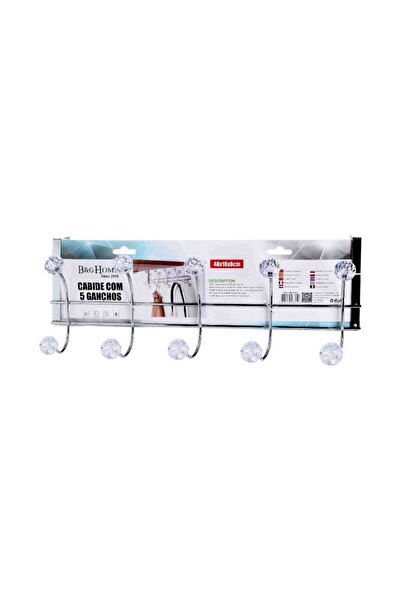 Tradesor Μεταλλική κρεμάστρα πόρτας 5 θέσεων - 57615
