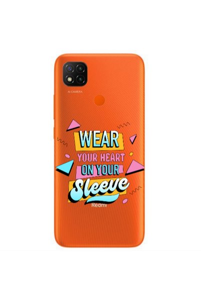 Other Xiaomi Redmi 9c Wear Your Heart Transparent Silicone TPU Θήκη