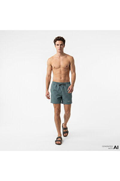 United4 Comfort Fit Men's Blue Swim Shorts