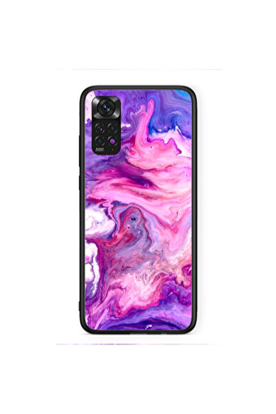 Other Xiaomi Redmi Note 11 4G Marble art Black Glossy Θήκη