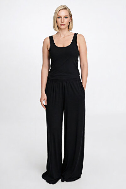 AC&Co / Altınyıldız Classics Women's Black Soft Textured Standard Fit Comfort...