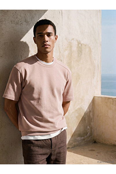 LC Waikiki Peak New Season Relax Fit Crew Neck Men's T-Shirt