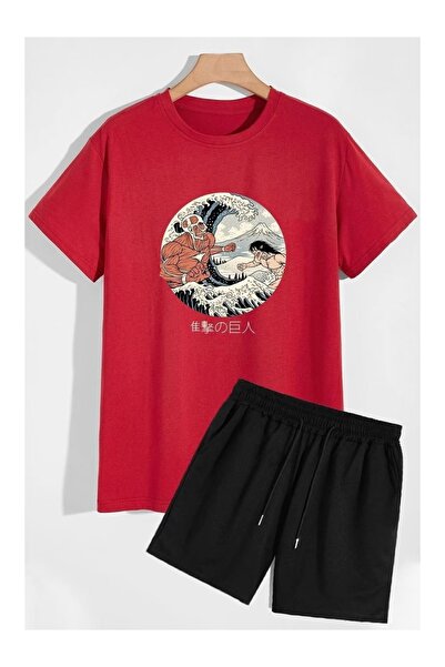 ship master Summer Collection New Arrival T-Shirt & Shorts Set Printed Patter...