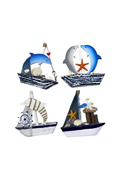 Tradesor Διακοσμητικό Souvenir Καραβάκι - Σετ 12 τεμάχια - L2025-2 - 125571