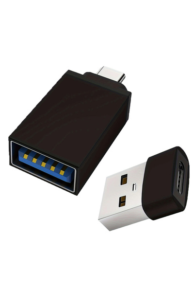 choice2 2pcs black 2/4PCS USB To Type C OTG Charger Adapter Connector Type-C ...