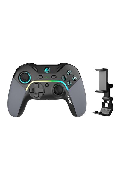 roar ασύρματο gamepad RR-0022, Switch/PC/iOS/Android, Bluetooth, μαύρο