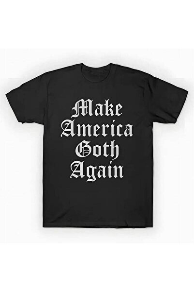 12 Teknoloji تي شيرت رجالي بتصميم 'Make America Again' - قميص أسود بشعارات سي...
