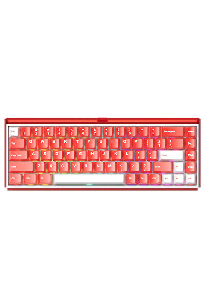 AKKO RAY68 HE Misty Red White %65 AstroAim Manyetik Switch 8K Hz Hall Effect ...