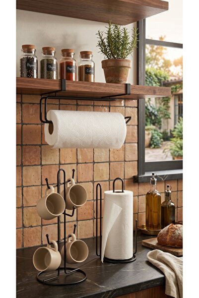 NTC METAL Luxury 3-Piece Kitchen Organizer Set Desktop Mug Hanger Countertop ...