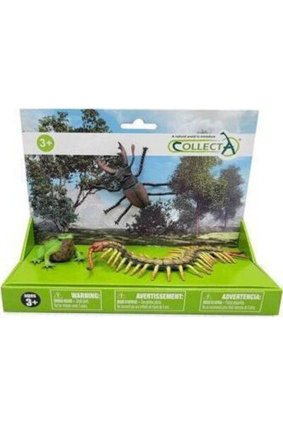 Collecta Set de figurine cu 3 reptile și insecte, Pachet 88703 88885 88938