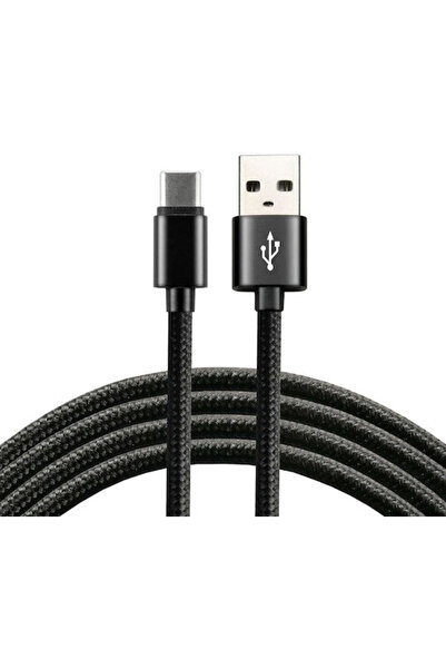everActive CBB-2CB Cablu USB 2.0 împletit USB-C tată - USB-A Negru 2m
