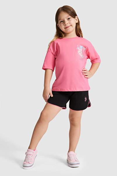 U.S. Polo Assn. Girl's Pink Top and Bottom Set 50326604-Vr041