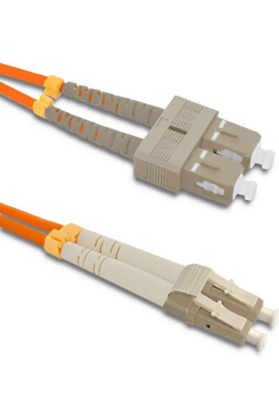 Qoltec Cablu de fibră optică SC/UPC-LC/UPC 3m Portocaliu Cod: 54041