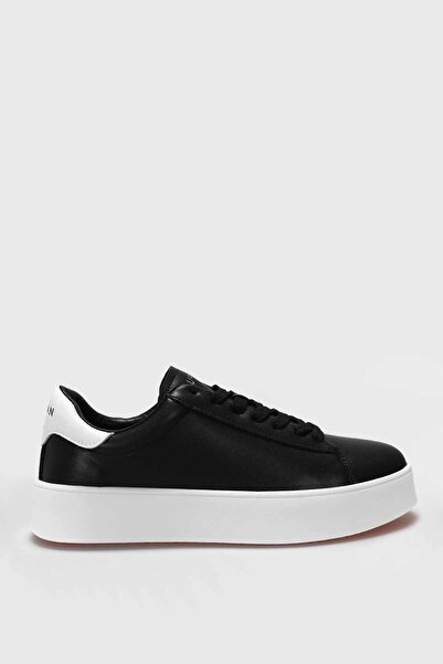 Lufian Anton V-1 Genuine Leather Black Men's Sneaker Shoes - Classic Sports S...