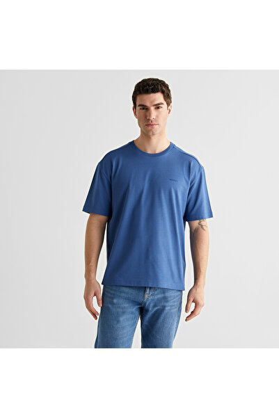 Gant Erkek Mavi Kısa Kollu T-Shirt