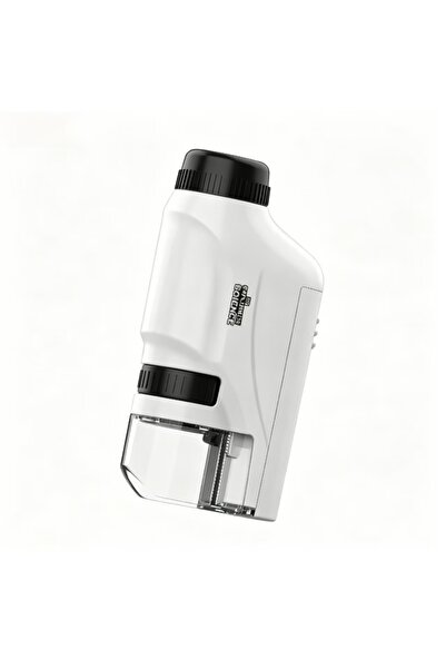 Choice WHITE Portable Handheld Microscope Kit 60X-120X HD Magnifier, LED Biol...