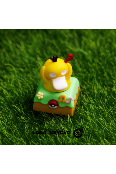 Choice3 Psyduck Cartoon Cute Squirtle Psyduck Keycap Personality Anime Periph...