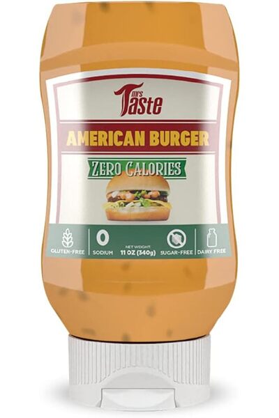 MRS TASTE Sugar Free American Burger, Zero Calories, Sodium, Sugar, High Fibe...