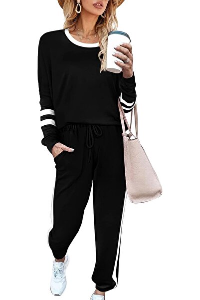 OEM Costum Trening Damă Sport Elastic Confortabil Moale Negru 2XL