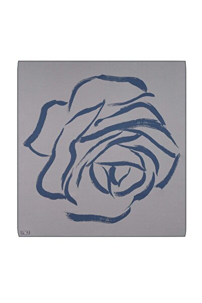 Çağrı İpek Rose Pattern Tivil Silk Scarf Dg9695-19