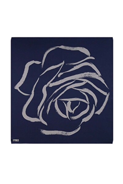 Çağrı İpek Rose Pattern Tivil Silk Scarf Dg9695-27