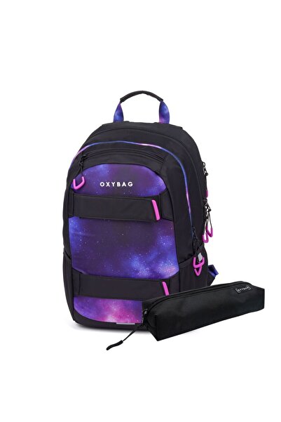 Karton PP Rucsac și ghiozdan pentru școală, cu penar - OXY SPORT GALAXY