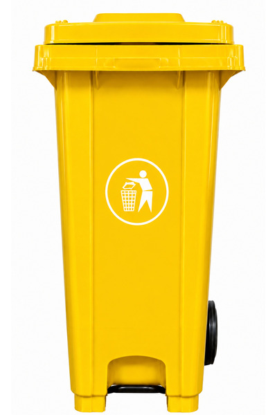 ZAHRA Garbage Bin With Wheel & Pedal 240 LTR
