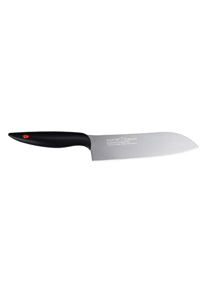 Kasumi Cutit Santoku, Kasumi, Otel, 18 cm, Negru/Argintiu