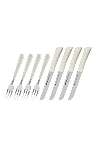 Samura HANNIBAL Set 4 cutite de bucatarie pentru friptura si 4 furculite pent...