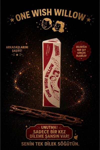RKO One Wish Willow Dilek Çubuğu - Tek Dilek Hakkı | Eğlenceli Hediyelik Sevg...