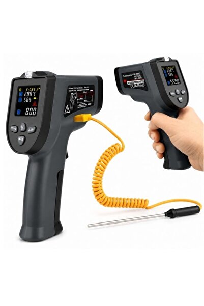 GÜMRÜK BEY Kaemeasu KM-K550HET Dijital Lazer Termometre – Infrared ve Prob Çi...