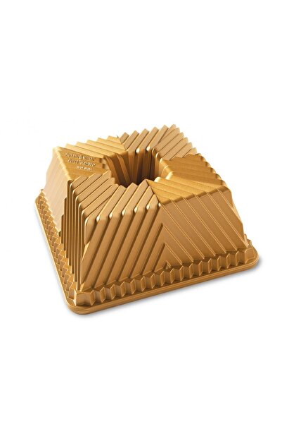 OEM Forma prajituri, Nordic Ware, Aluminiu, 21x21x9cm, 2.36 litri, auriu