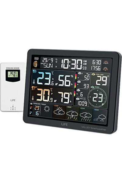 Life Valley Smartweather Tuya Ασύρματος Ψηφιακός Μετεωρολογικός Σταθμός Επιτρ...