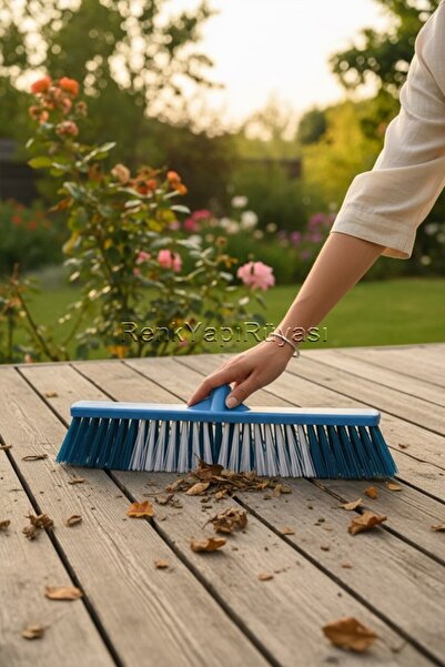 RENK YAPI RÜYASI 50cm Hard Brush for Ahir and Construction Cleaning, Sand, Gr...