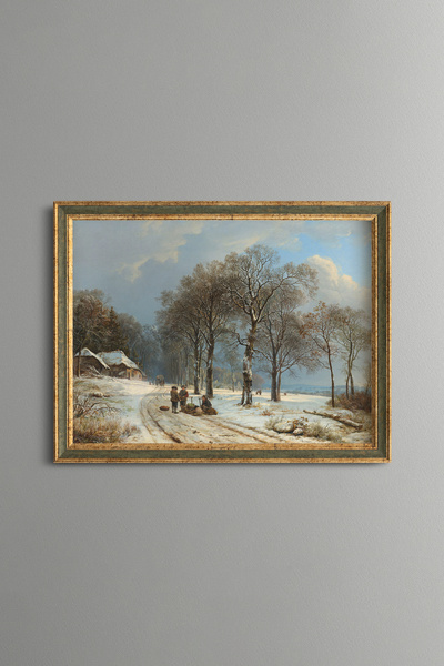 epiqart Winter Landscape - Vintage Patterned Painting - Fine Model