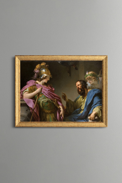 epiqart Socrates - Vintage Patterned Painting - Fine Model