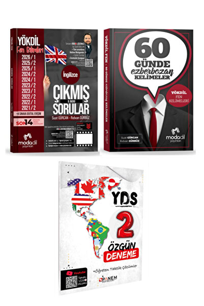 Modadil Yayınları YÖKDİL Fen Bilimleri Çıkmış Sorular + 60 Günde Ezberbozan Y...
