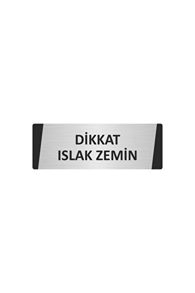 Özarslan Dizayn لافتة تحذيرية معدنية للتنبيه على الأرضيات الرطبة مقاس 7×20 سم...