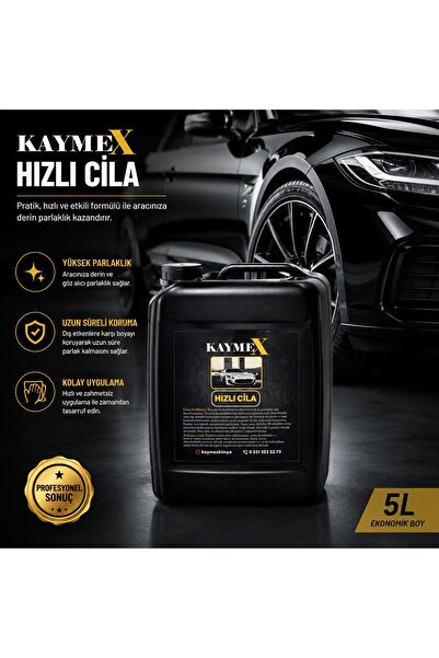 Hızlı Cila 5L - Araç Parlatıcı ve Boya Koruyucu Oto Cila | Yüksek Parlaklık, Uzun Süreli Koruma