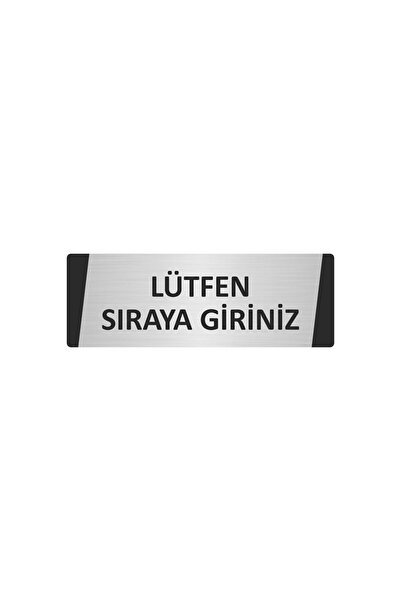 Özarslan Dizayn يرجى الانتظار في الطابق السفلي، لافتة تحذير معدنية مقاس 10×20...