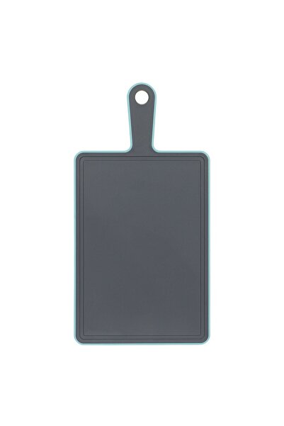 Z Store Пластмасова дъска за рязане с дръжка - сива и зелена, 27x19см