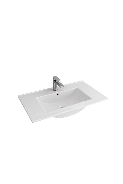 Karag LT 7506 Νιπτήρας Επίπλου Λευκό Πορσελάνη 81x47x18cm
