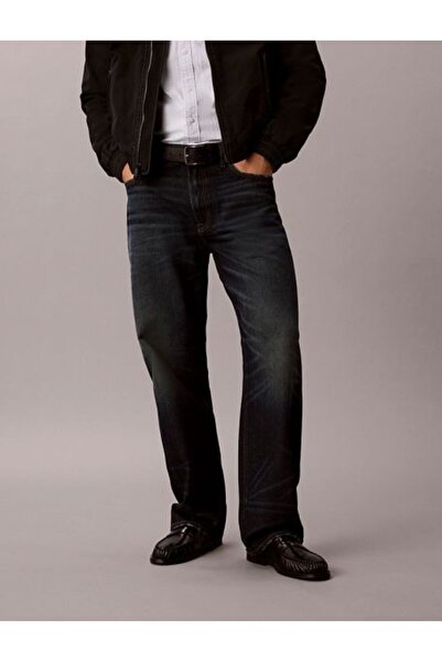 Calvin Klein 90S STRAIGHT TIMBER MAVİ ERKEK STRAIGHT JEAN PANTOLON