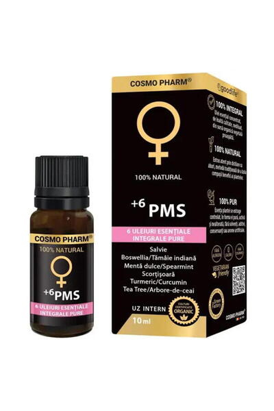 Cosmo Pharm +6 PMS/Hormonal Balance (6 Uleiuri Esentiale Integrale) 10ml
