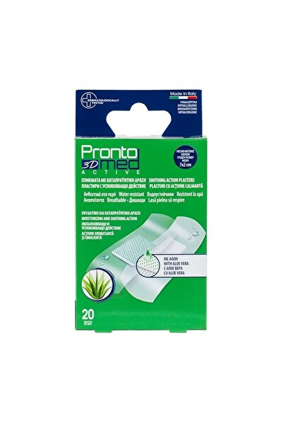 PRONTOMED Plasturi cu Aloe Vera, 20 buc, 7 x 2 cm, protectie confortabila pen...
