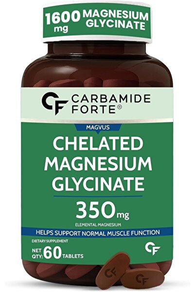 Carbamide Forte Chelated Magnesium Glycinate Supplement 1600mg | Elemental Ma...