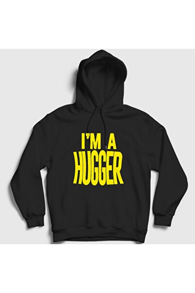 Presmono Hanorac cu glugă unisex negru I'm A Hugger WWE Wrestling Bayley 6122...