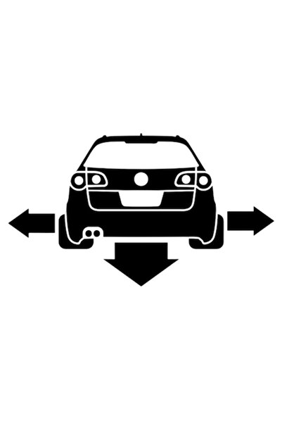OEM Autocolant decorativ auto "Passat B6 break low", 20cm, Negru