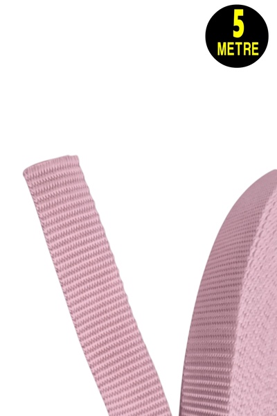 usin 5 Meters Pink 2.5 cm Narrowest Woven Column Safety Belt Fabric Bag Leash...
